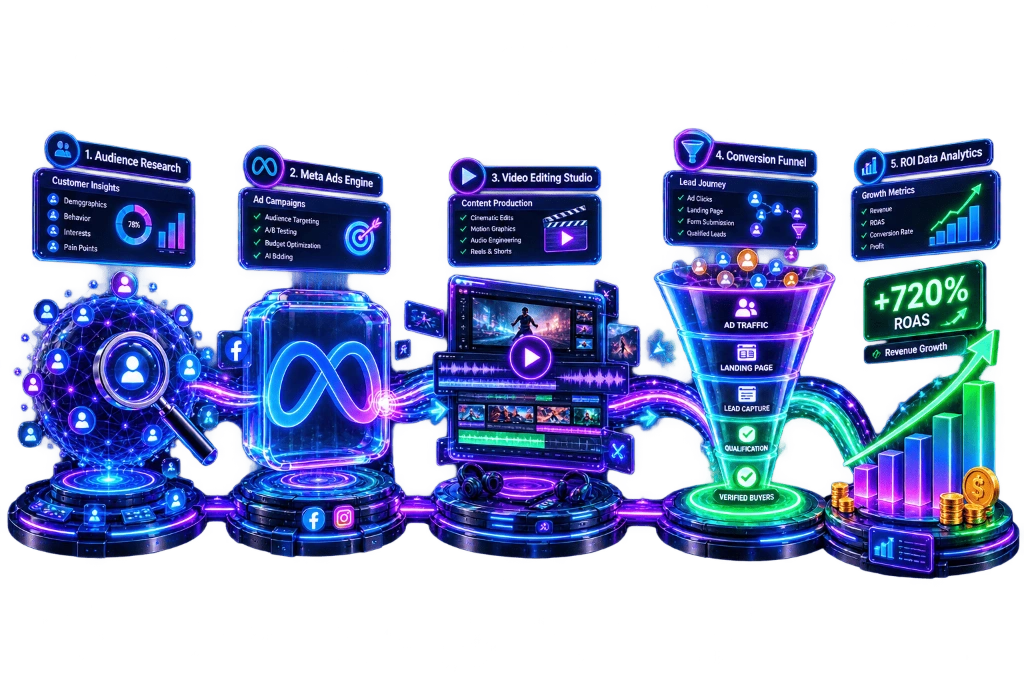 First Option Performance Marketing Infrastructure - Research, Meta Ads, Video Studio, Funnels & Analytics